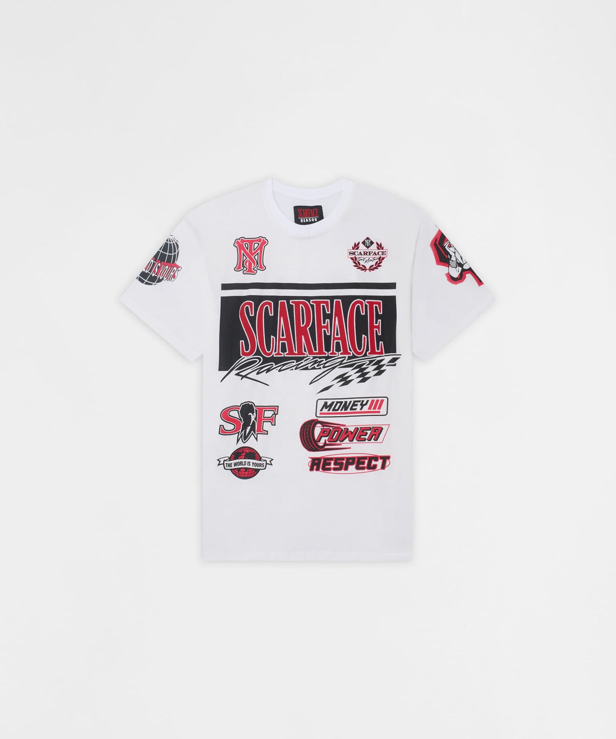 Scarface Racing Short Sleeve Tee - White | Reason Clothing Great Value