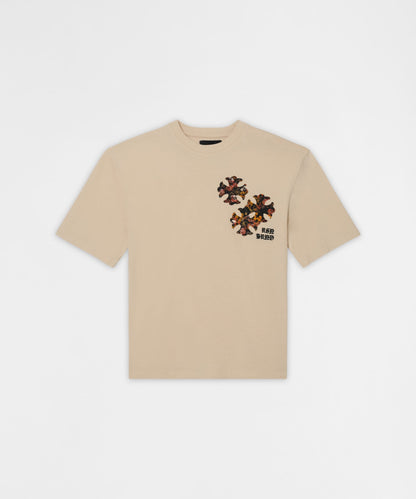 Cross Applique Short Sleeve Tee - Cream | Reason Clothing Classic