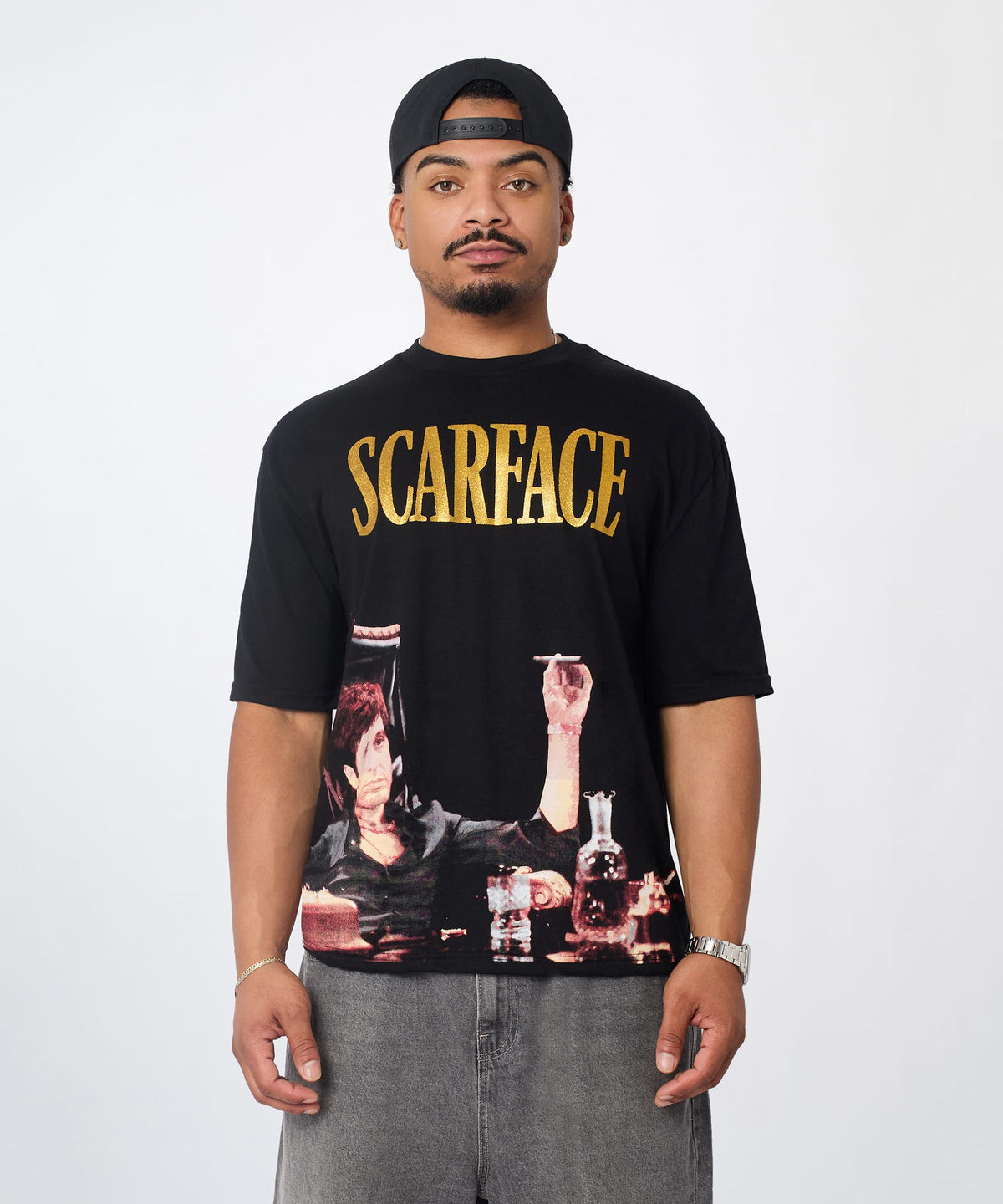 Scarface Glitter Money Tee - Black | Reason Clothing Top Pick