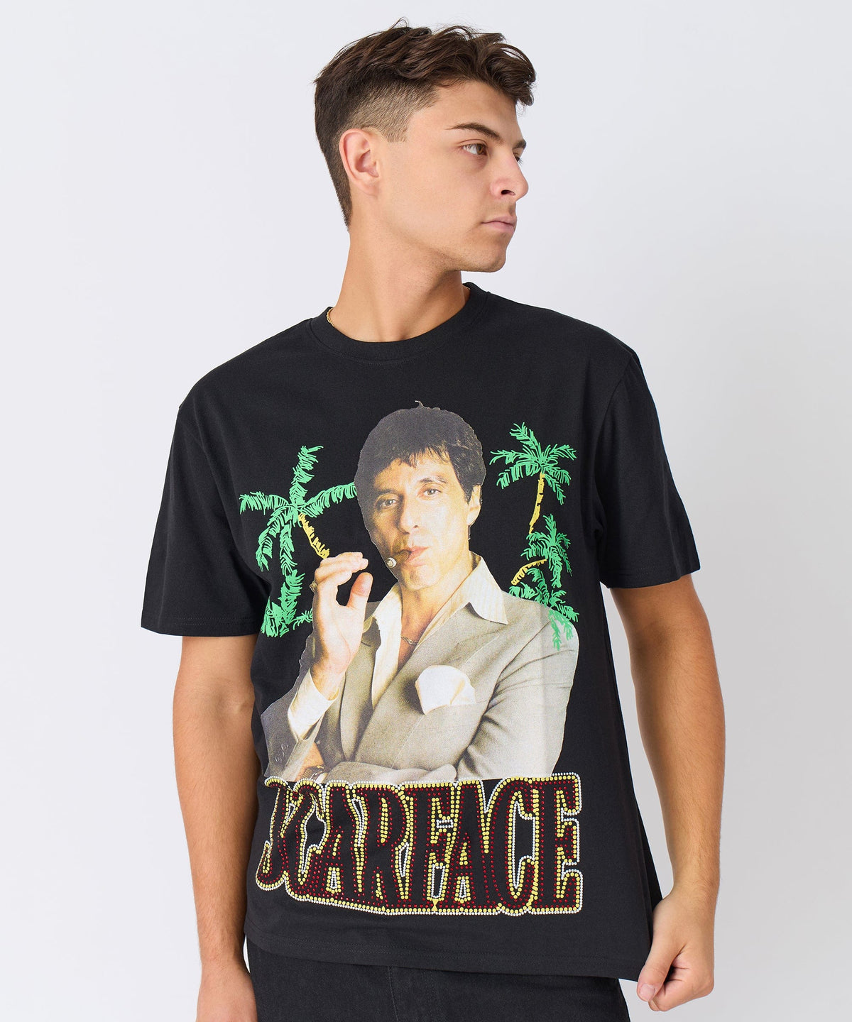 Scarface Tee Short Sleeve Tee - Black | Reason Clothing Signature