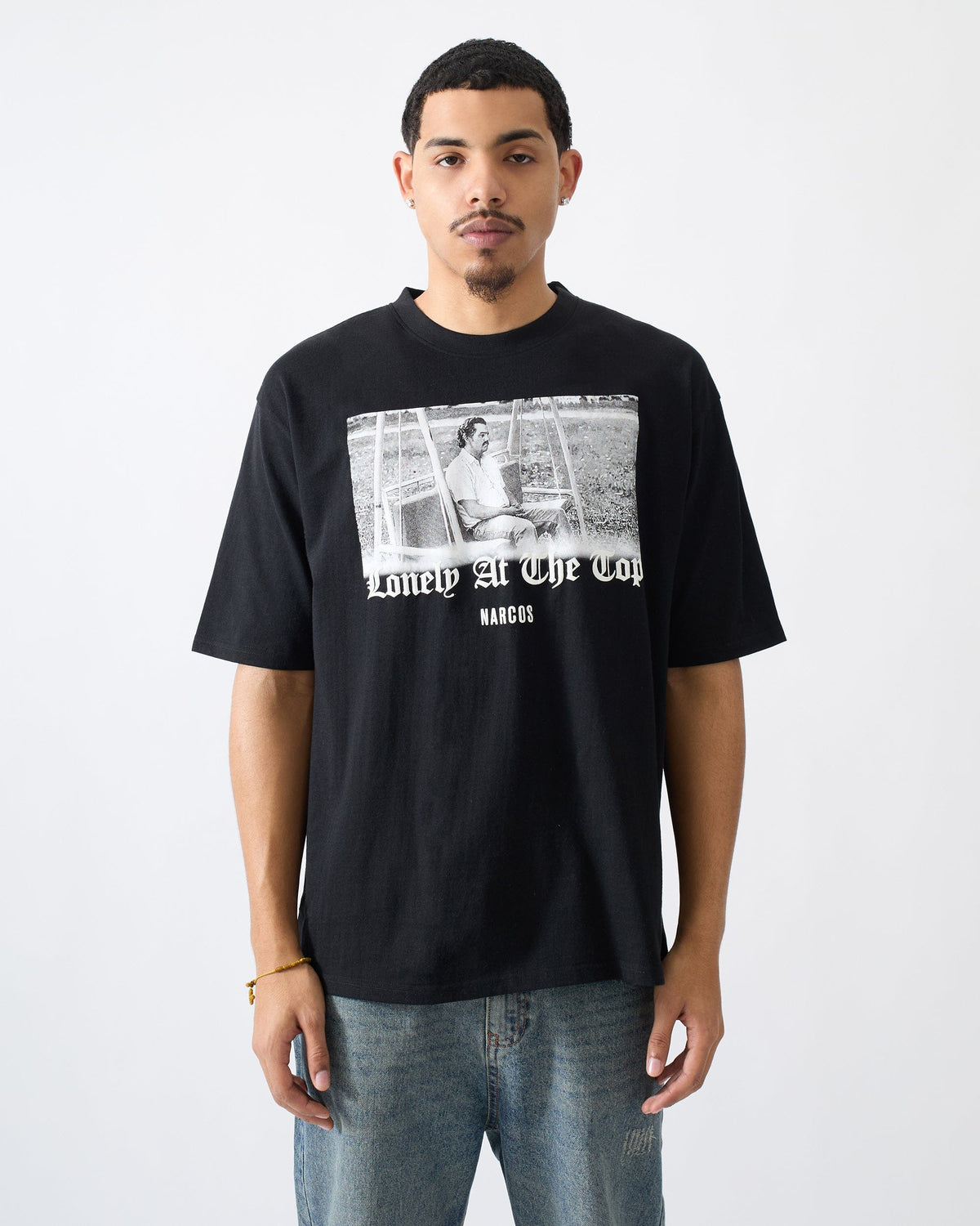 Narcos Lonely At The Top Graphic Short Sleeve Tee - Black | Reason Clothing Recommended