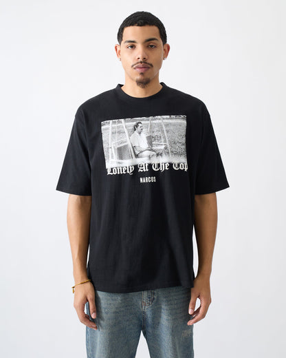 Narcos Lonely At The Top Graphic Short Sleeve Tee - Black | Reason Clothing Recommended