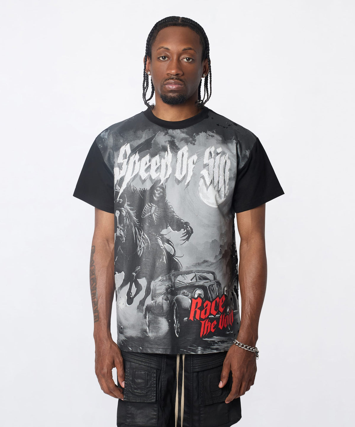 Speed Of Sin Graphic Short Sleeve Tee - Black | Reason Clothing Featured