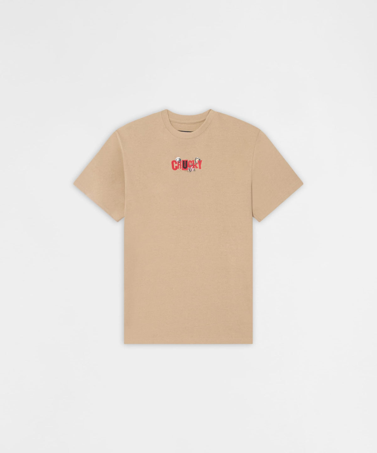 Chucky Eat Your Heart Out Embroidered Short Sleeve Tee - Khaki | Reason Clothing Premium
