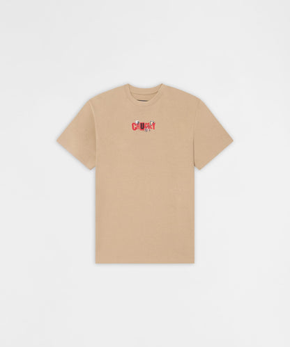 Chucky Eat Your Heart Out Embroidered Short Sleeve Tee - Khaki | Reason Clothing Premium