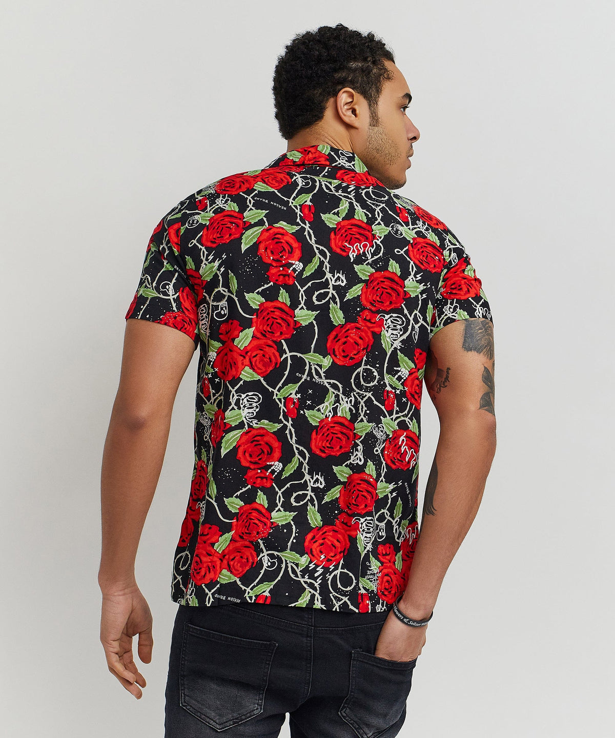 Harper Shirt Allover Print Short Sleeve Button Down Shirt | Reason Clothing Special Offer