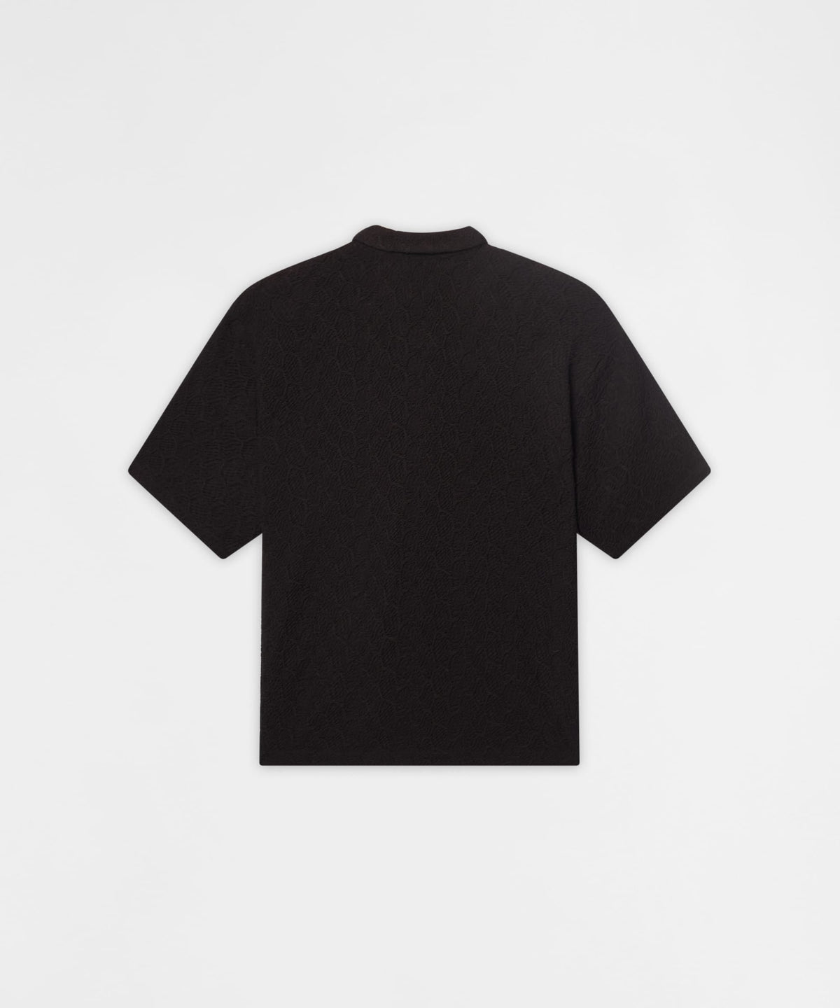 Textured Honey Comb Button Down Shirt - Black | Reason Clothing Signature