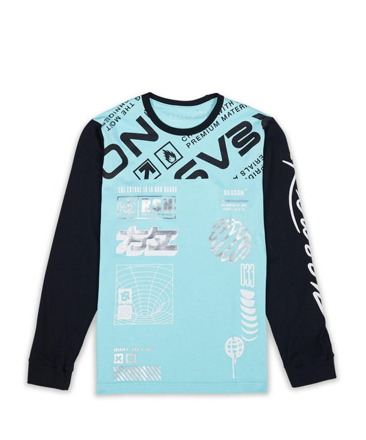 Tommy Long Sleeve Tee - Blue | Reason Clothing Classic