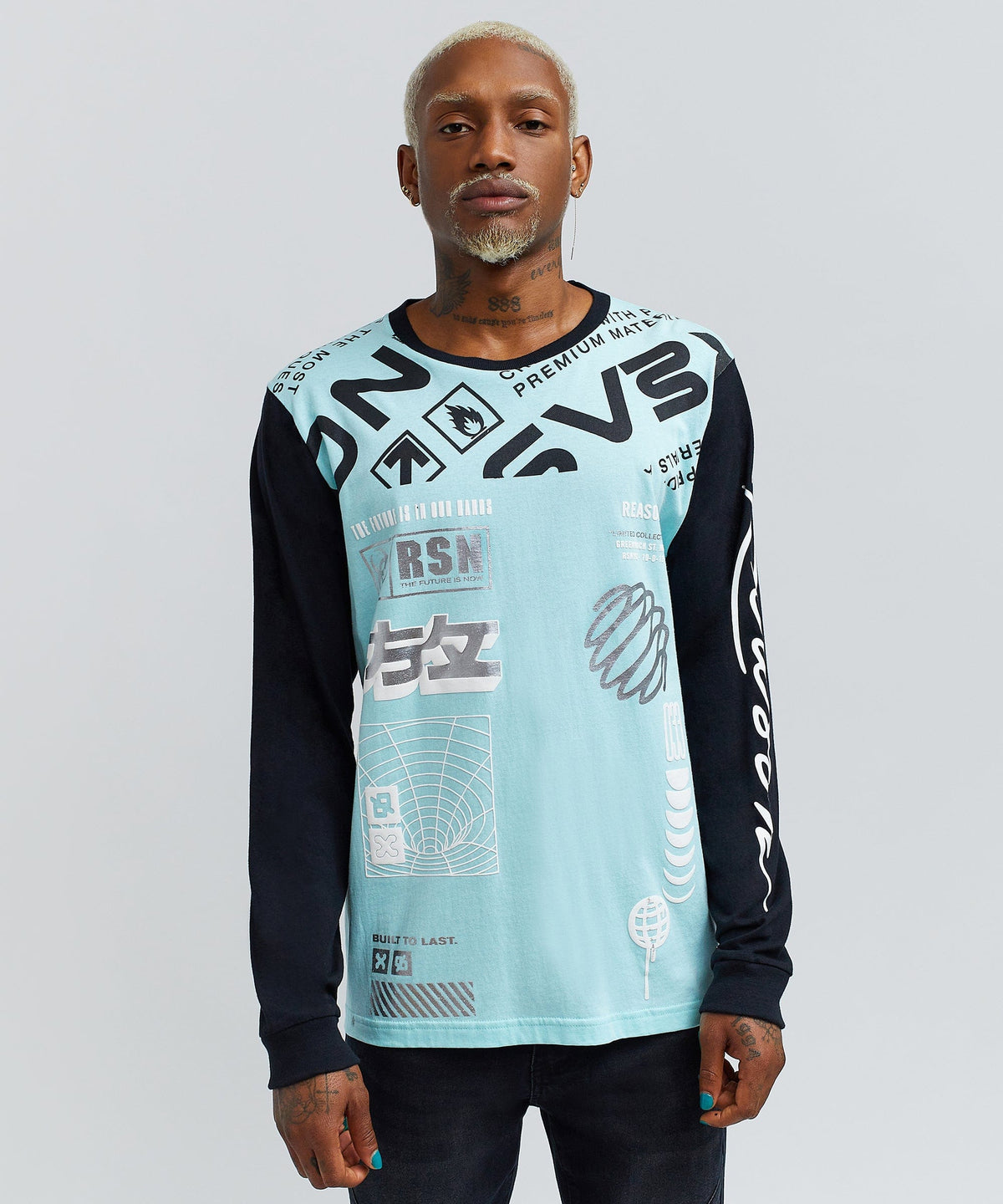 Tommy Long Sleeve Tee - Blue | Reason Clothing Classic