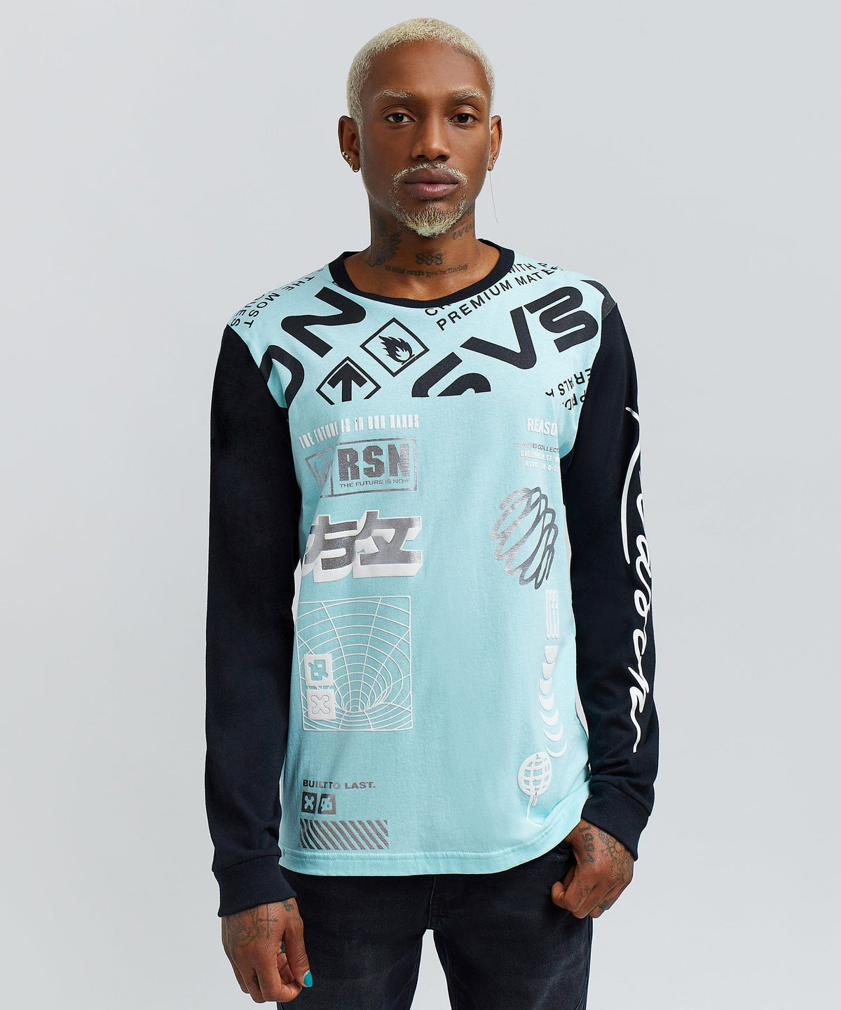 Tommy Long Sleeve Tee - Blue | Reason Clothing Classic