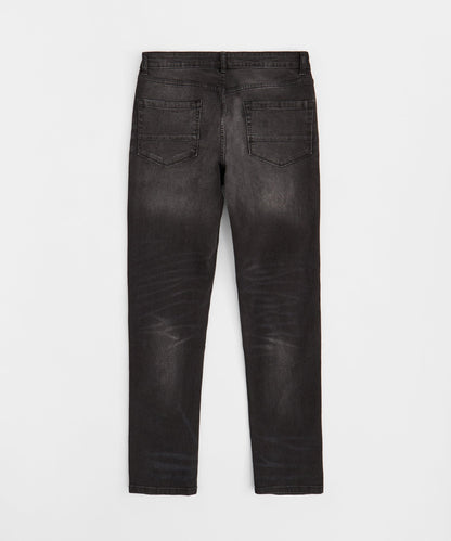 Starburst Rhinestone Distressed Skinny Jeans - Black | Reason Clothing Everyday