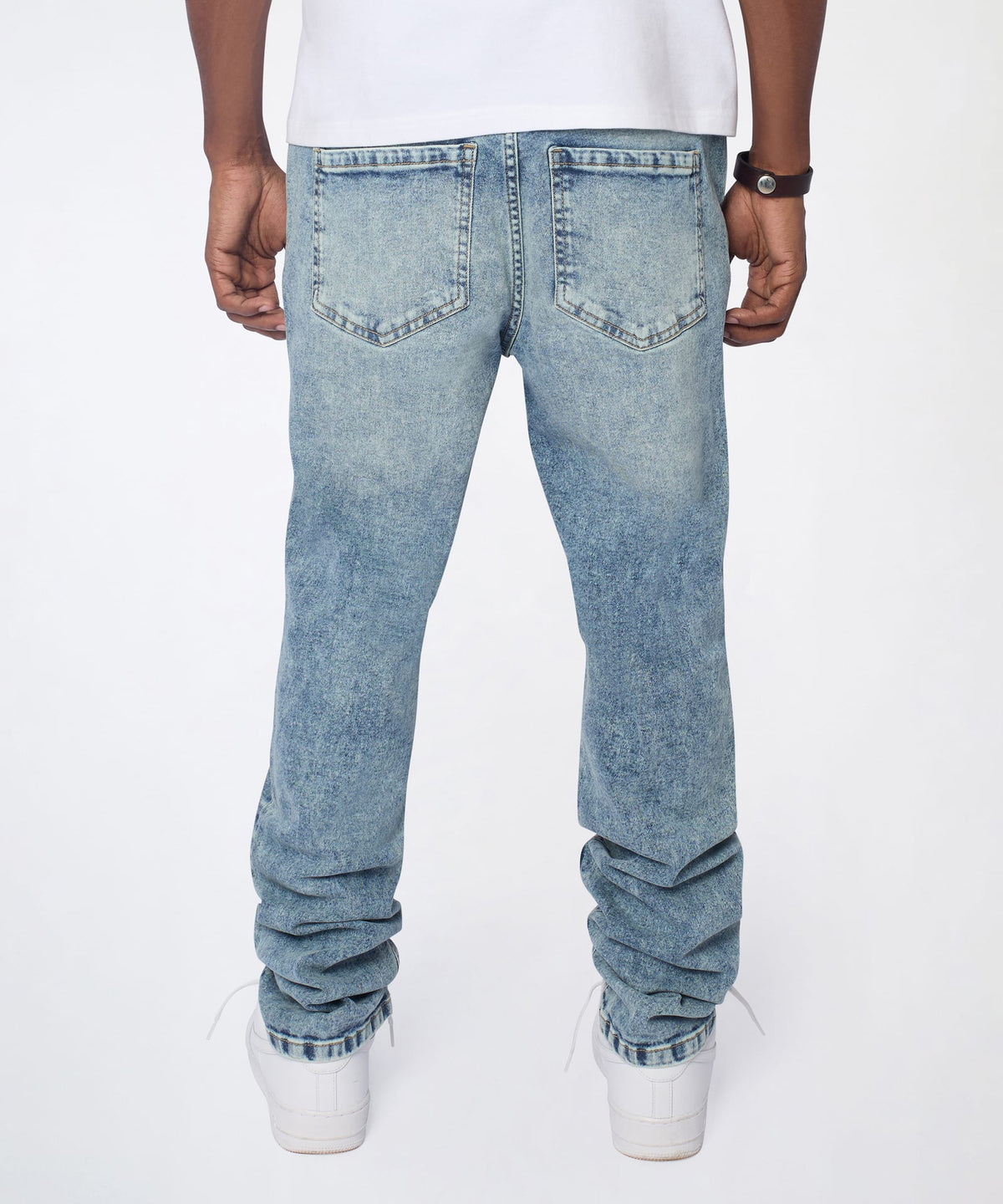 Vintage Distressed Skinny Jeans - Blue | Reason Clothing Special Offer