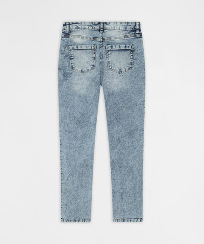 Vintage Distressed Skinny Jeans - Blue | Reason Clothing Special Offer