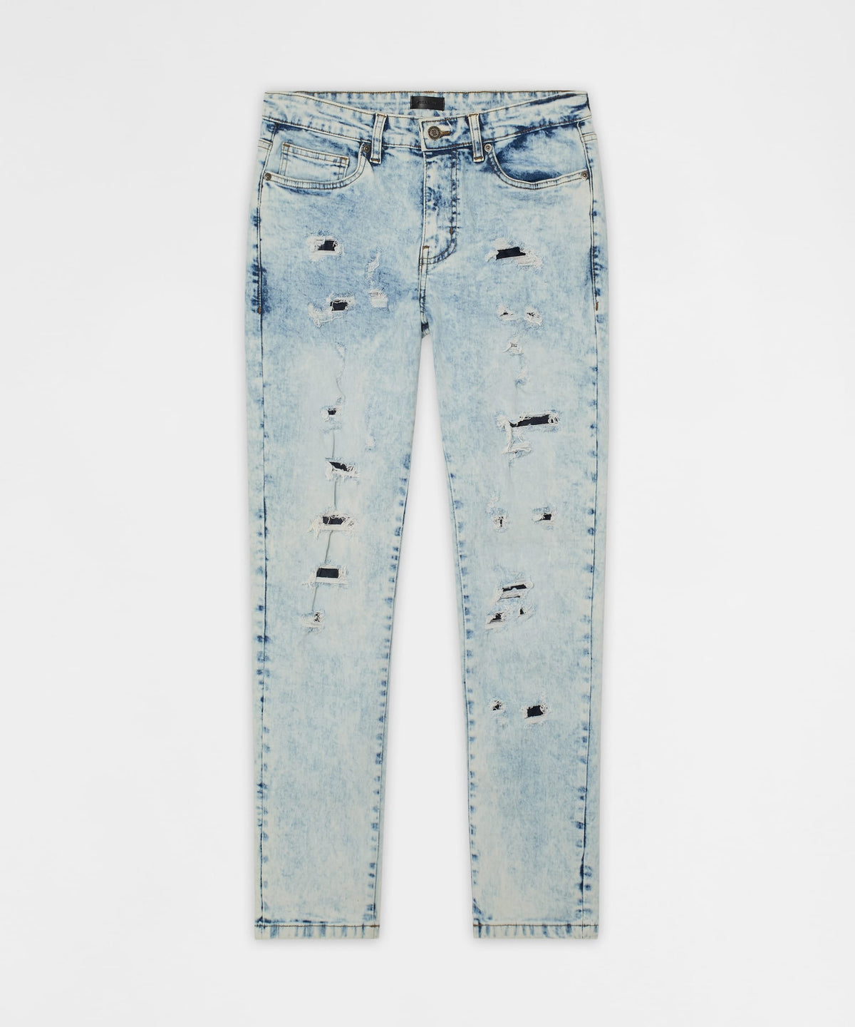 Bleached Out Distressed Skinny Jean - Light Blue | Reason Clothing Classic