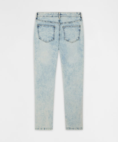 Bleached Out Distressed Skinny Jean - Light Blue | Reason Clothing Classic