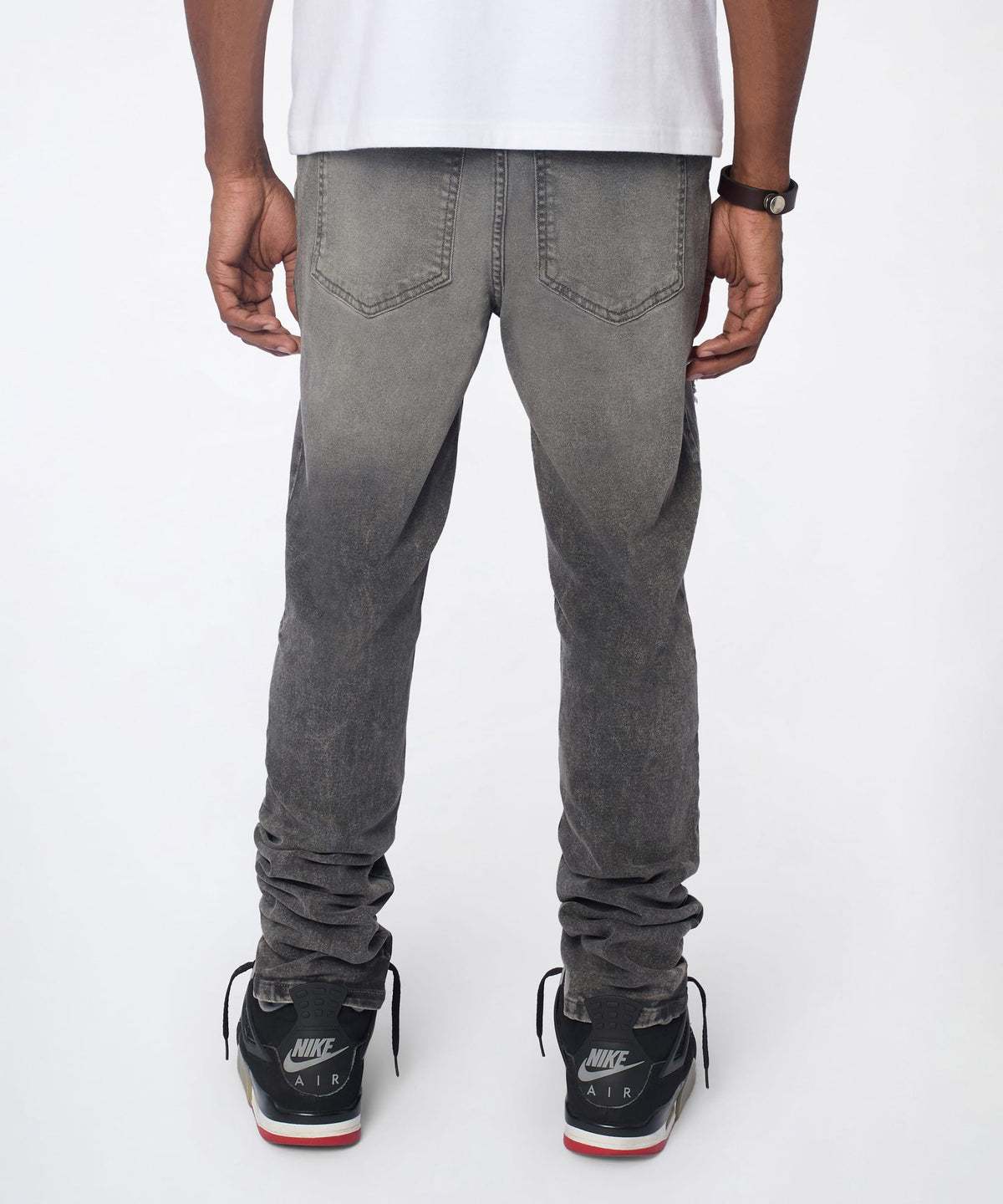 Breakaway Distressed Skinny Jeans - Dark Grey | Reason Clothing Great Value