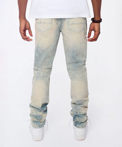 Shredded Moto Distressed Skinny Jeans - Medium Indigo | Reason Clothing Latest