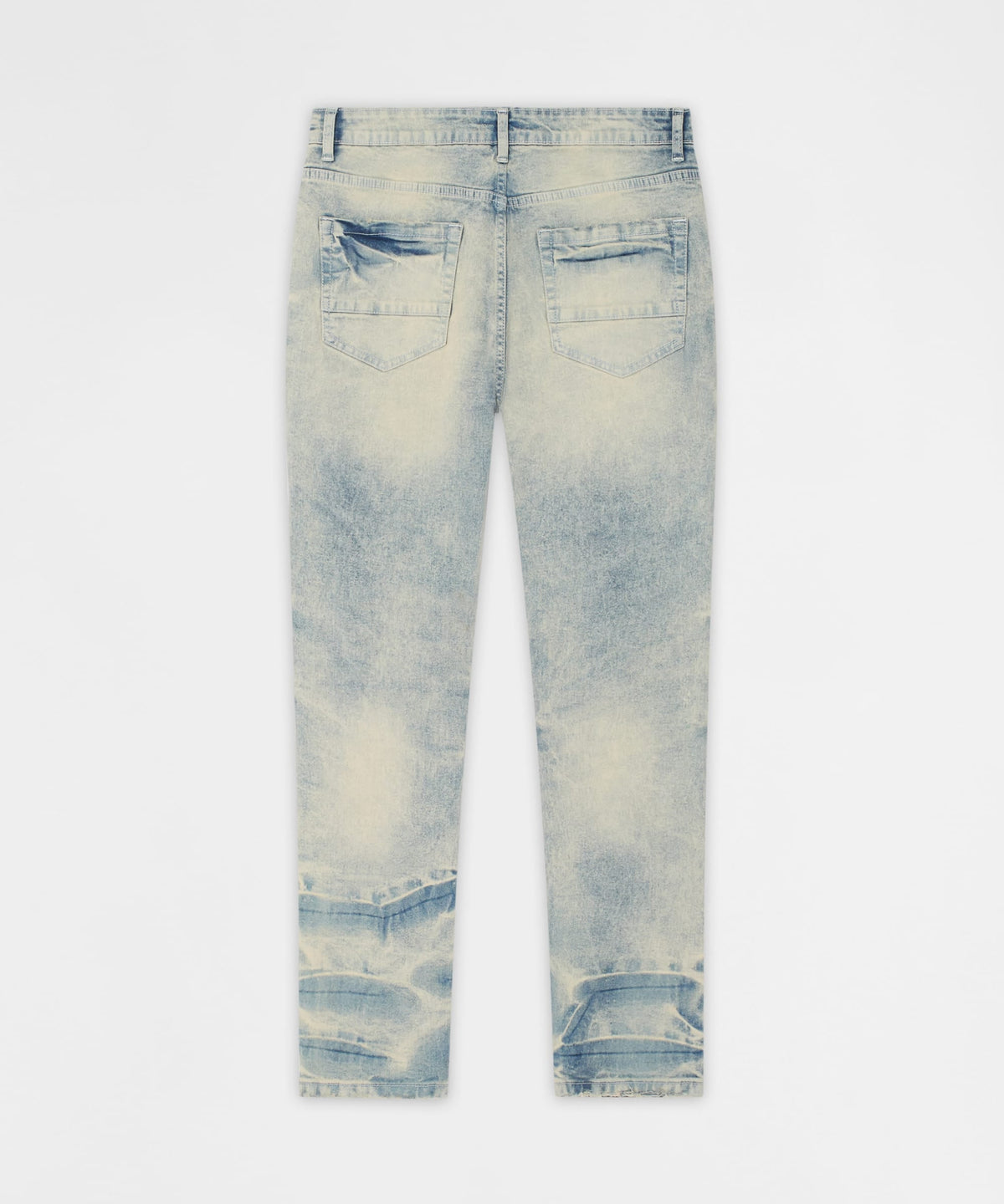 Shredded Moto Distressed Skinny Jeans - Medium Indigo | Reason Clothing Latest