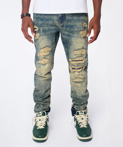 Hookey Distressed Skinny Jeans - Light Indigo | Reason Clothing Great Value