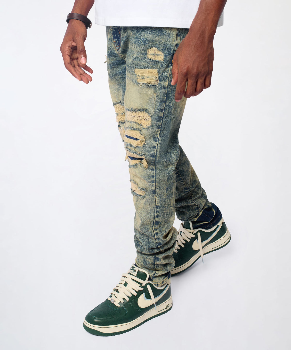 Hookey Distressed Skinny Jeans - Light Indigo | Reason Clothing Great Value