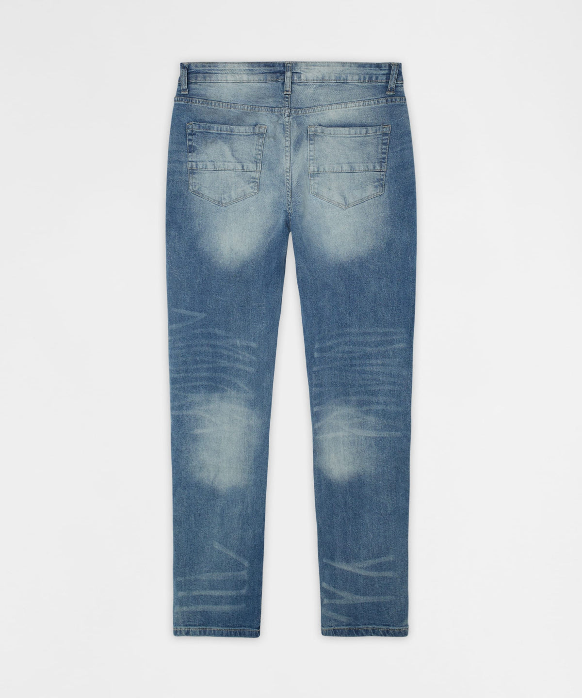 Rebel Distressed Skinny Jeans - Medium Indigo | Reason Clothing Signature