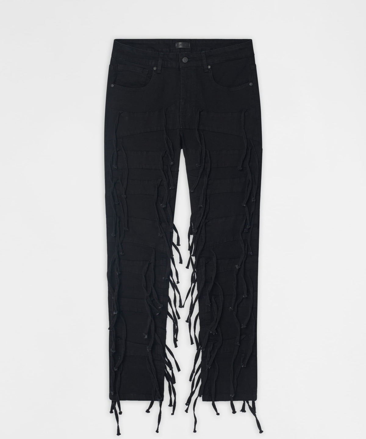 Fringe Skinny Jeans - Black | Reason Clothing Latest