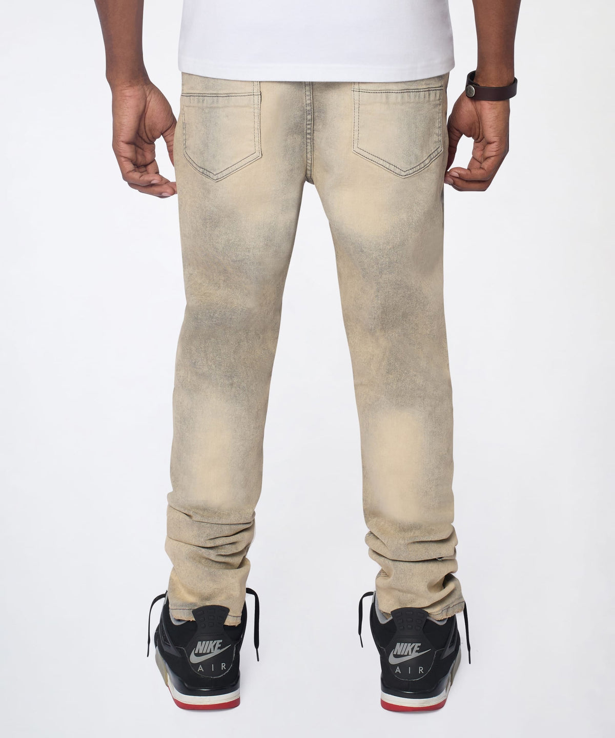 Desert Fade Distressed Skinny Jeans - Grey | Reason Clothing Quality