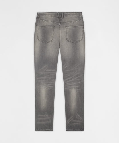 Stoned Out Rhinestone Denim Skinny Jeans - Grey | Reason Clothing Everyday