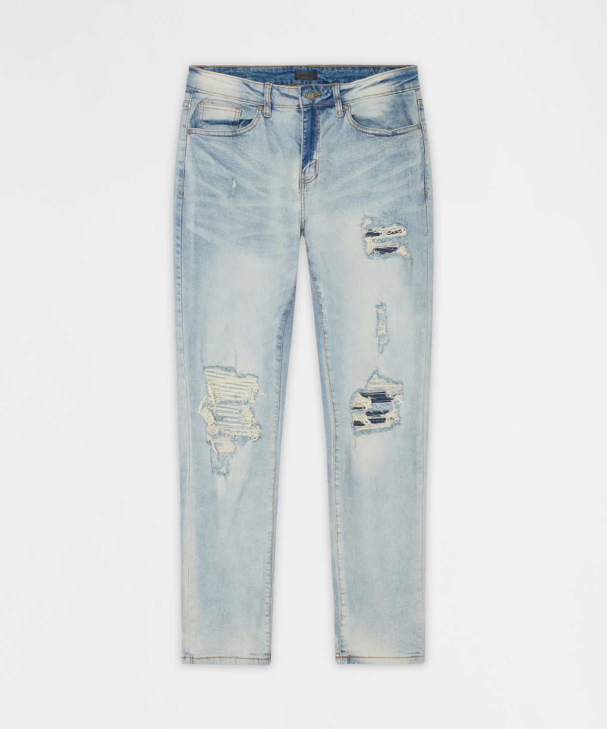 Daybreak Distressed Skinny Jeans - Light Indigo | Reason Clothing Top Pick