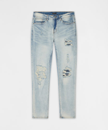 Daybreak Distressed Skinny Jeans - Light Indigo | Reason Clothing Top Pick