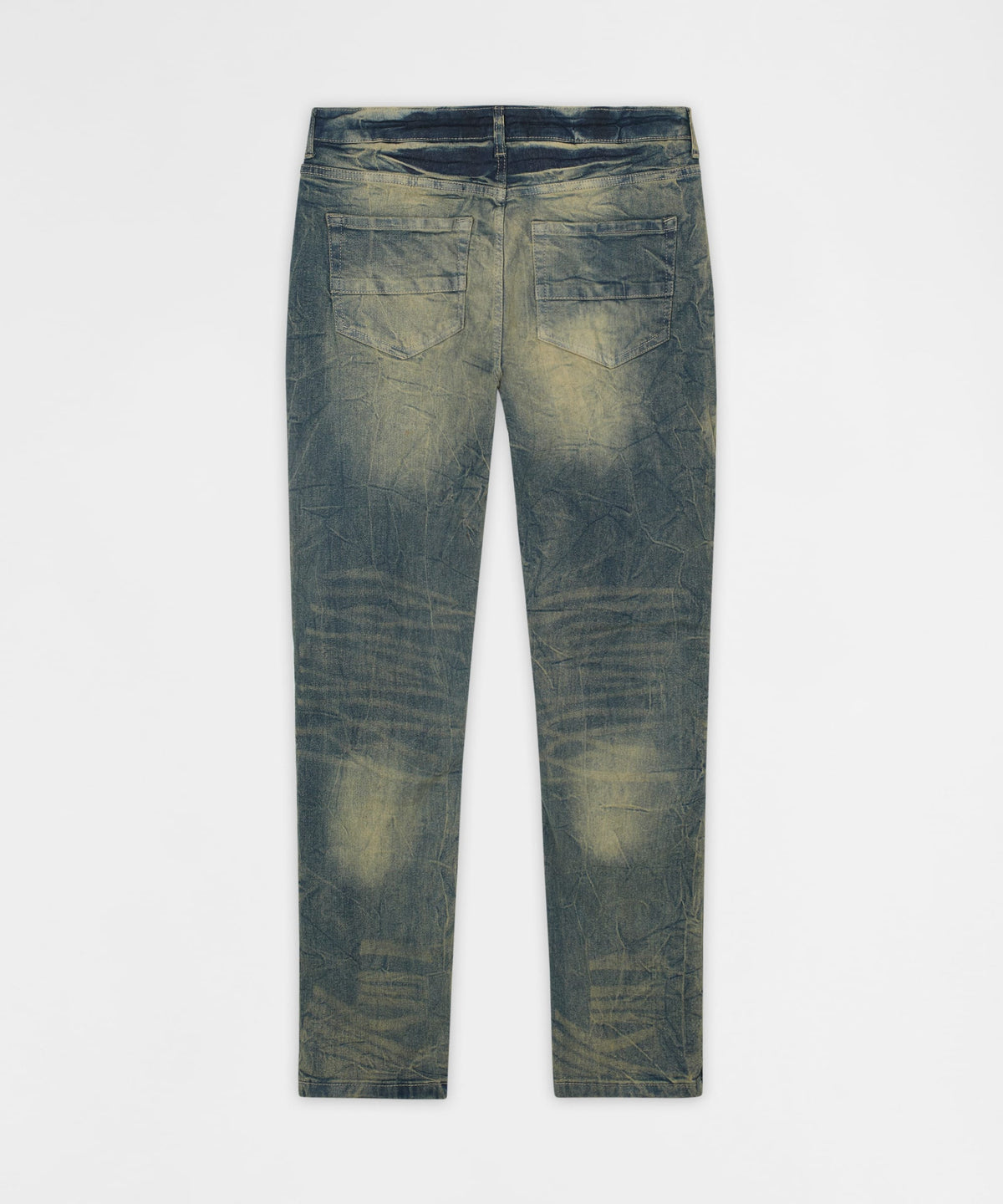 Blasted Distressed Skinny Jeans - Blue | Reason Clothing Value
