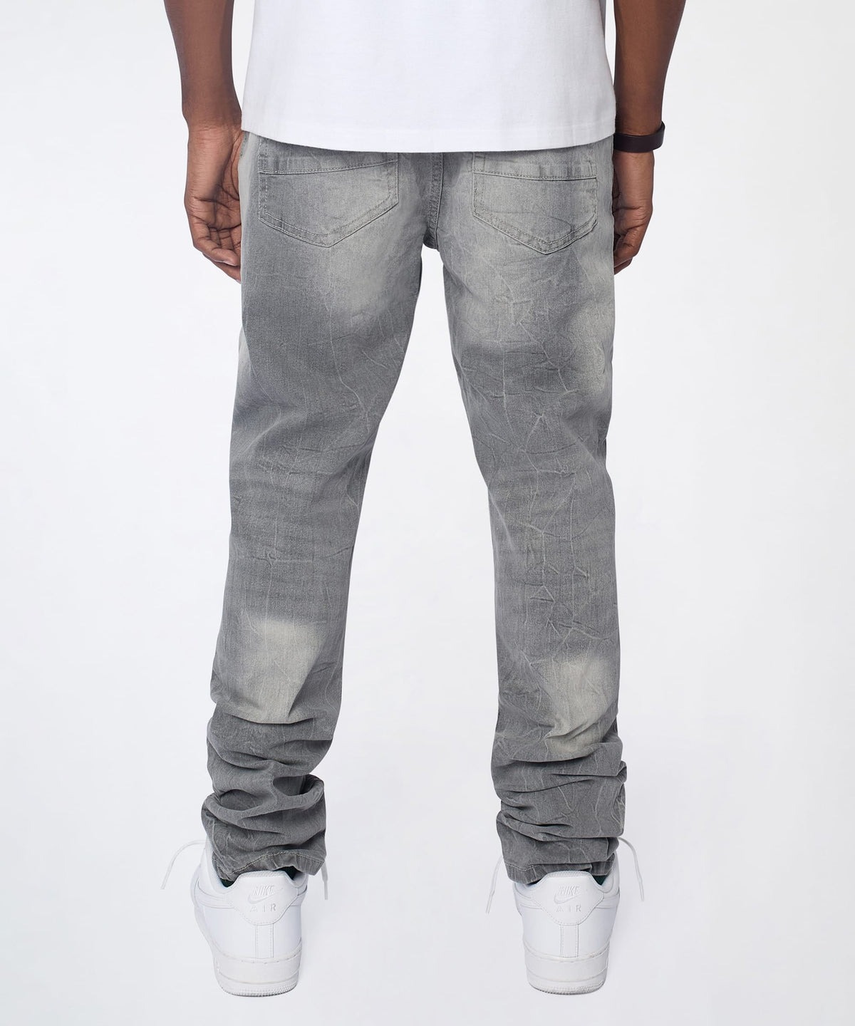 Ashfall Distressed Skinny Jeans - Grey | Reason Clothing Sale