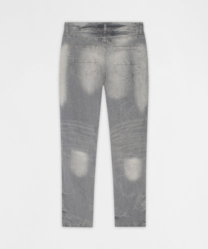 Ashfall Distressed Skinny Jeans - Grey | Reason Clothing Sale