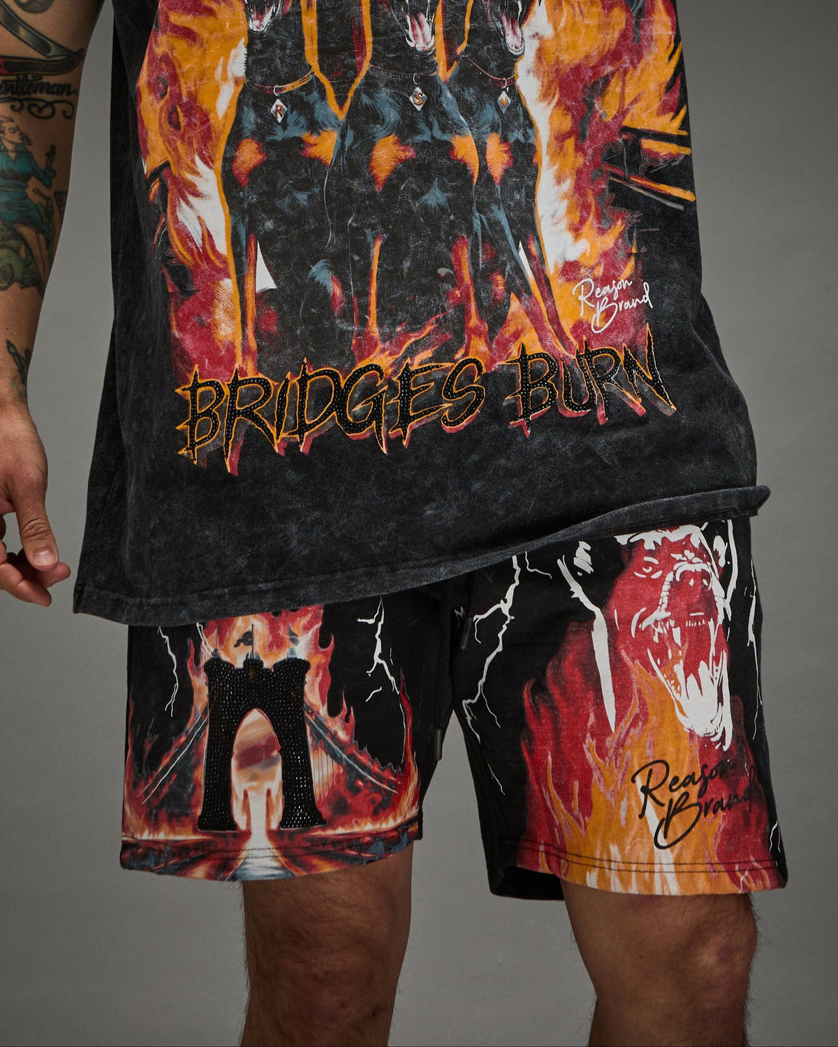 Bridges Burn Fleece Short | Reason Clothing Customer Favorite