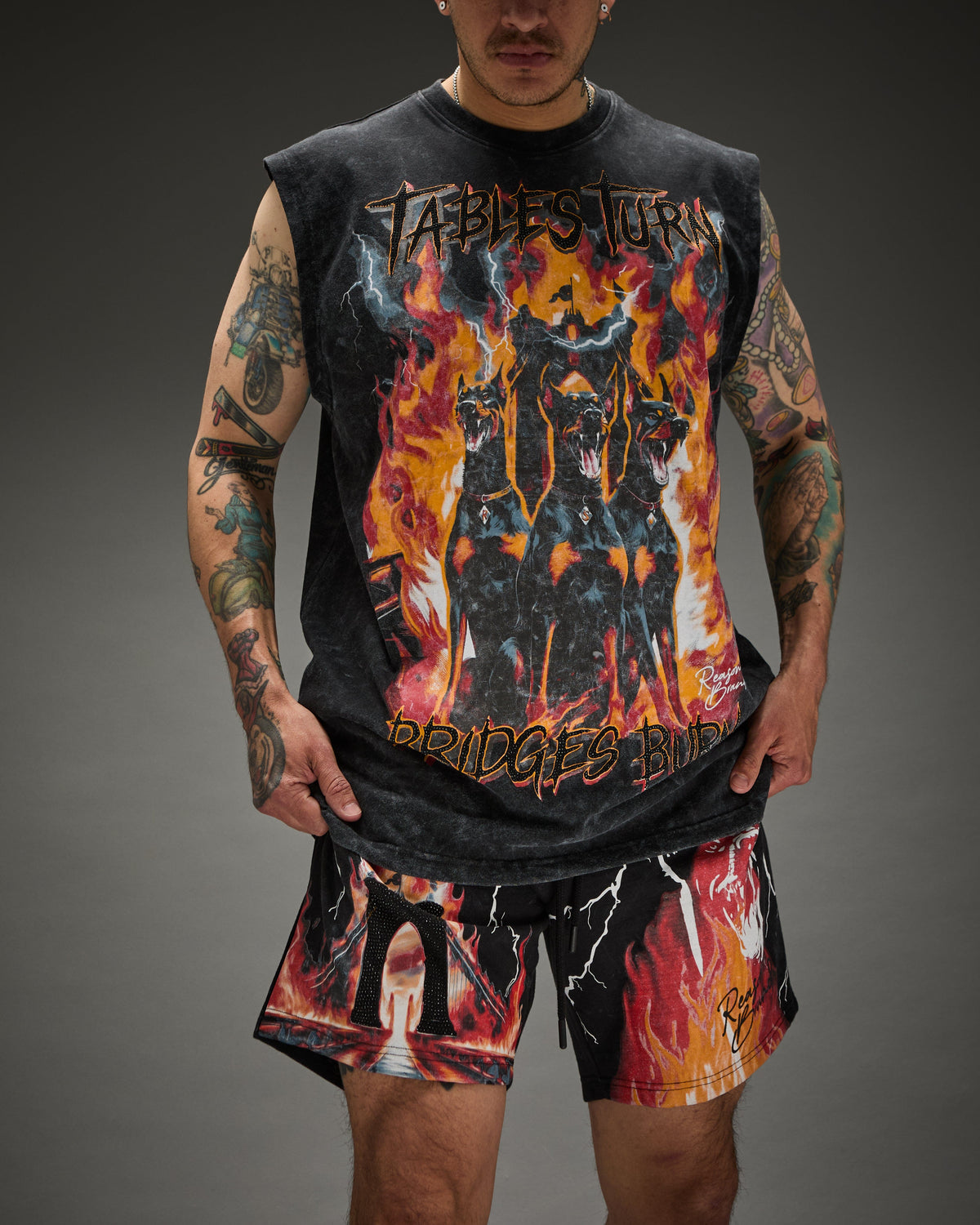 Bridges Burn Fleece Short | Reason Clothing Customer Favorite