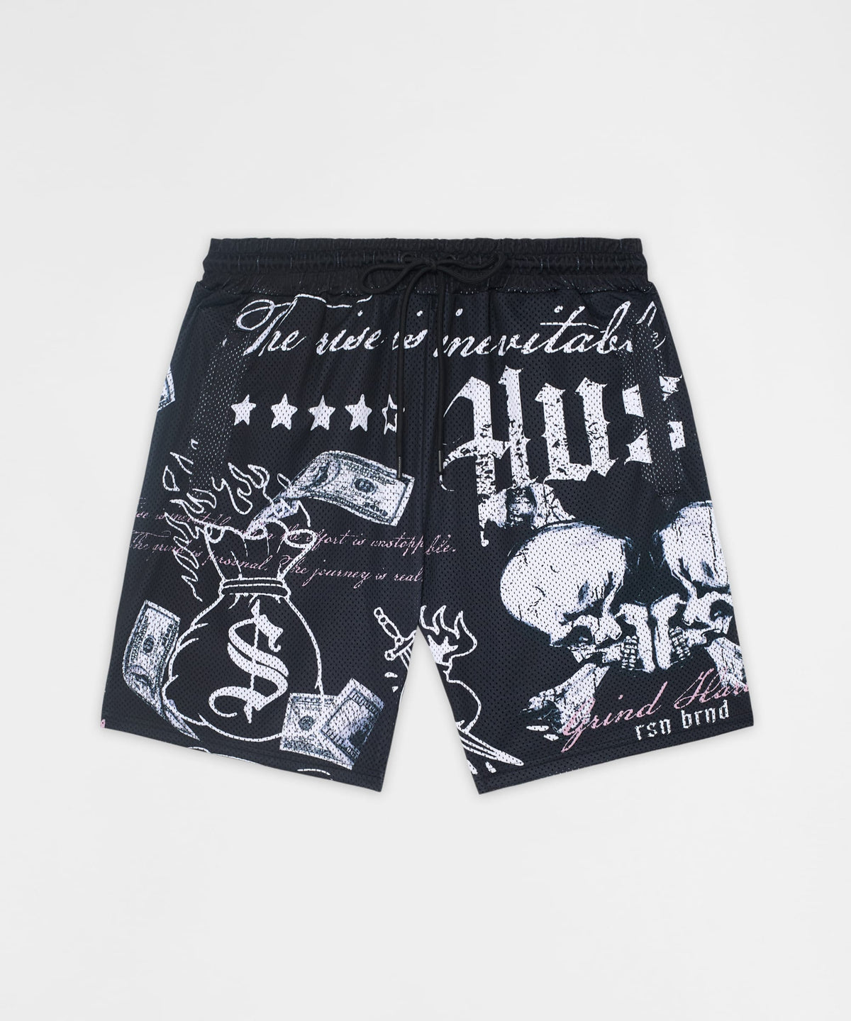 Real Ones Mesh Graphic Shorts - Black | Reason Clothing Featured