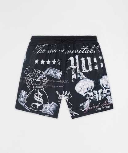 Real Ones Mesh Graphic Shorts - Black | Reason Clothing Featured