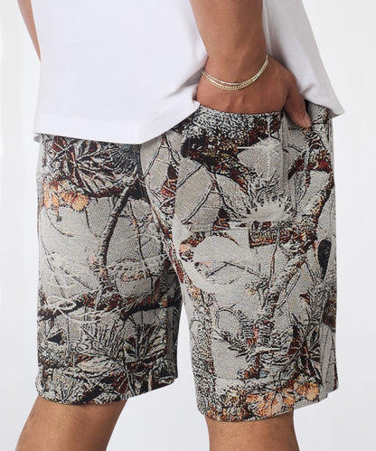 Woodland Tapestry Shorts - Cream | Reason Clothing Latest
