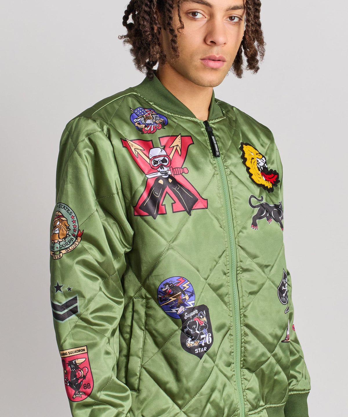 Military Patches Bomber Jacket | Reason Clothing Latest