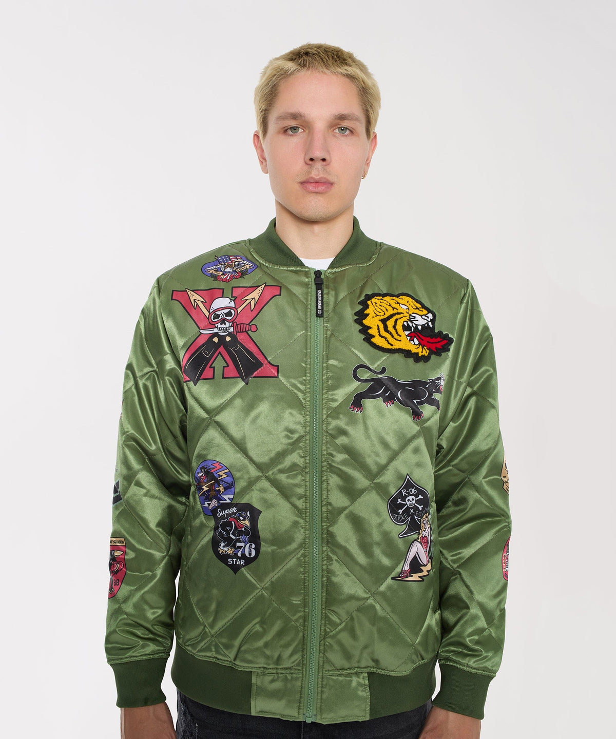 Military Patches Bomber Jacket | Reason Clothing Latest