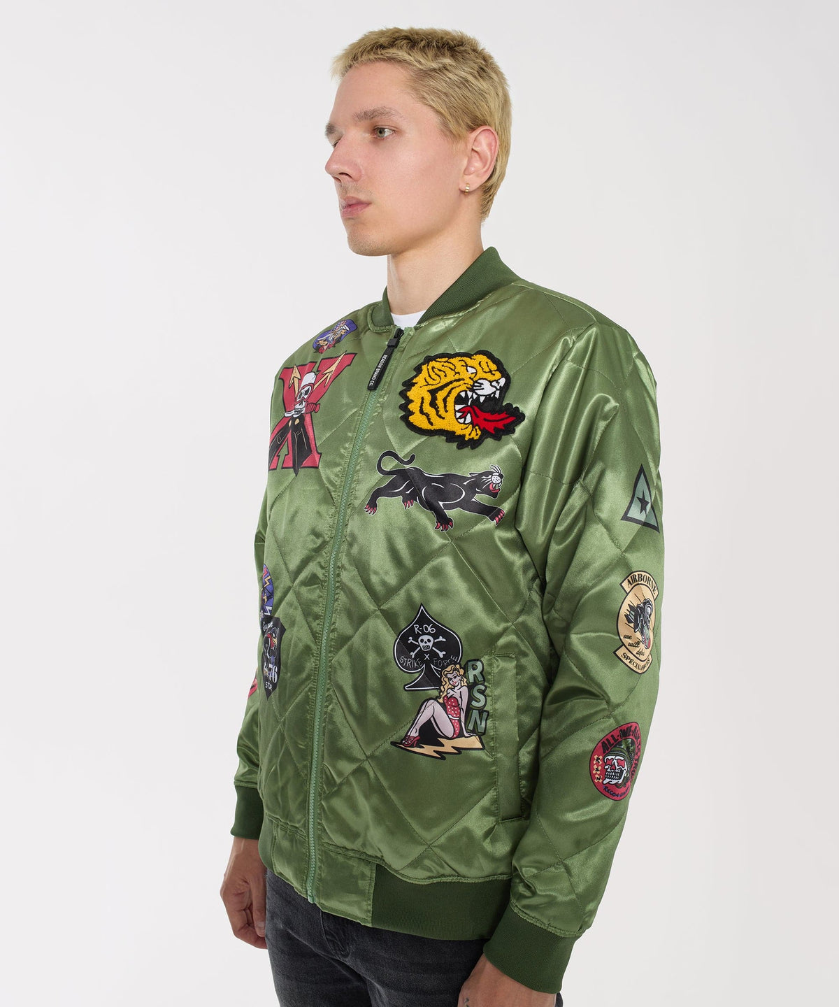 Military Patches Bomber Jacket | Reason Clothing Latest