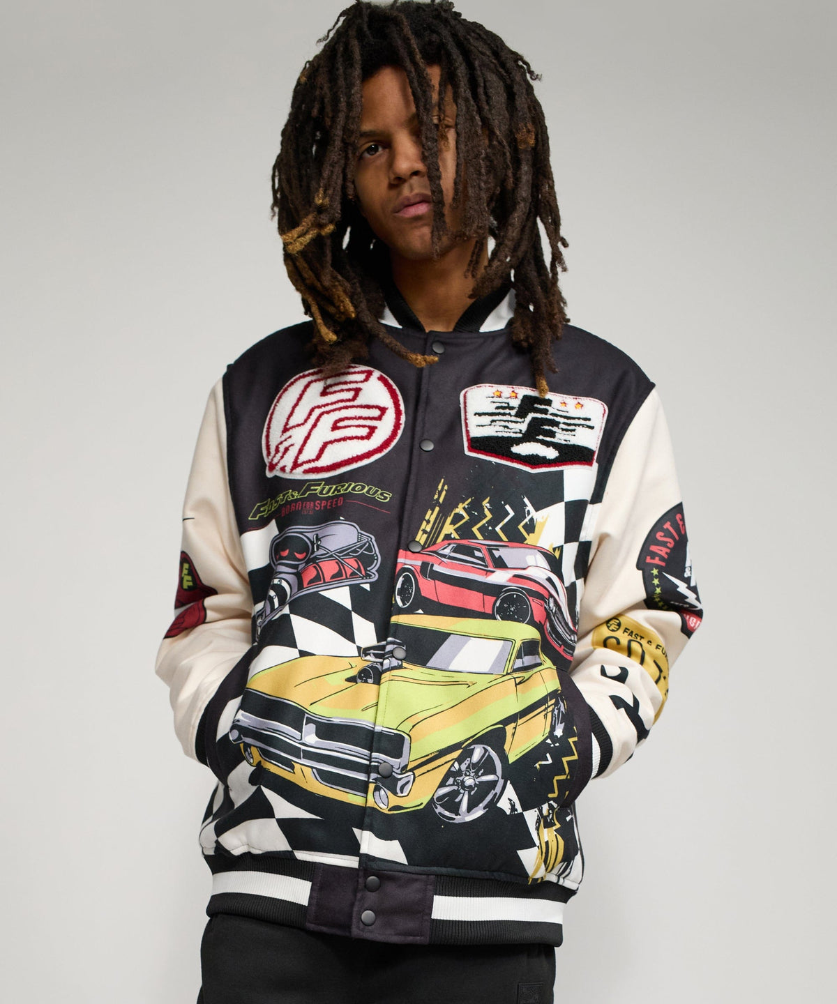 Fast & Furious Varsity Jacket - Black | Reason Clothing Premium
