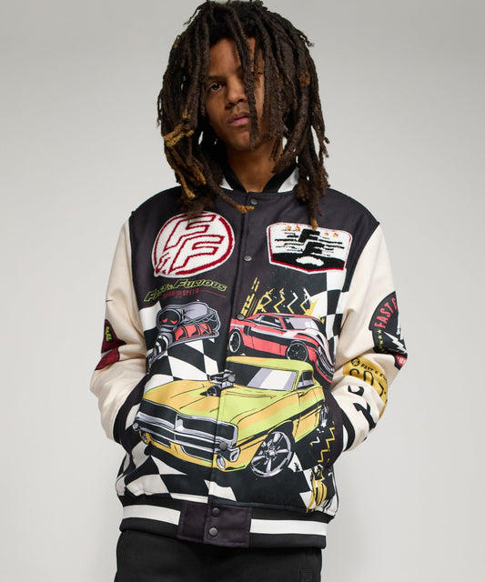 Fast & Furious Varsity Jacket - Black | Reason Clothing Premium
