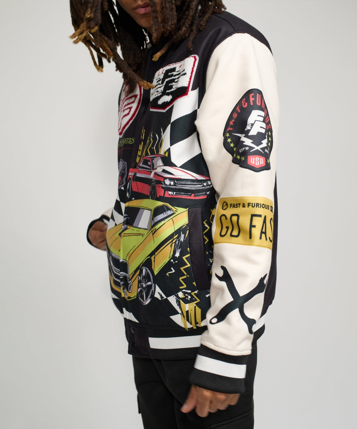Fast & Furious Varsity Jacket - Black | Reason Clothing Premium