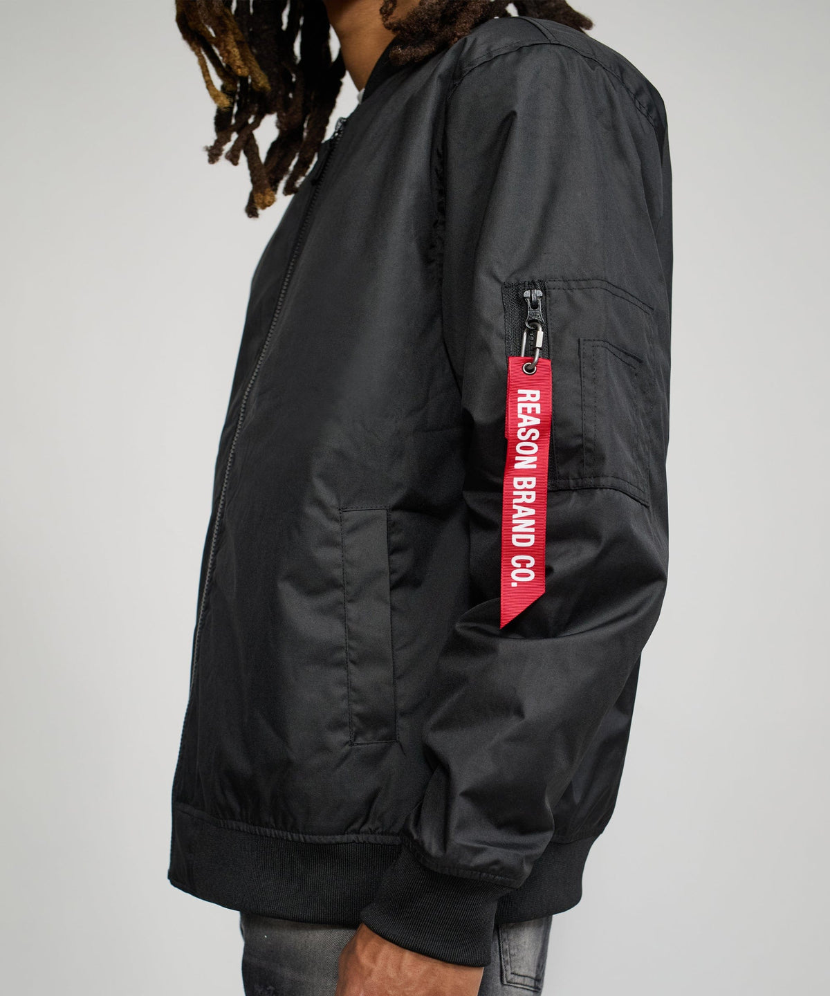 Destroyer Nylon Bomber Jacket - Black | Reason Clothing New