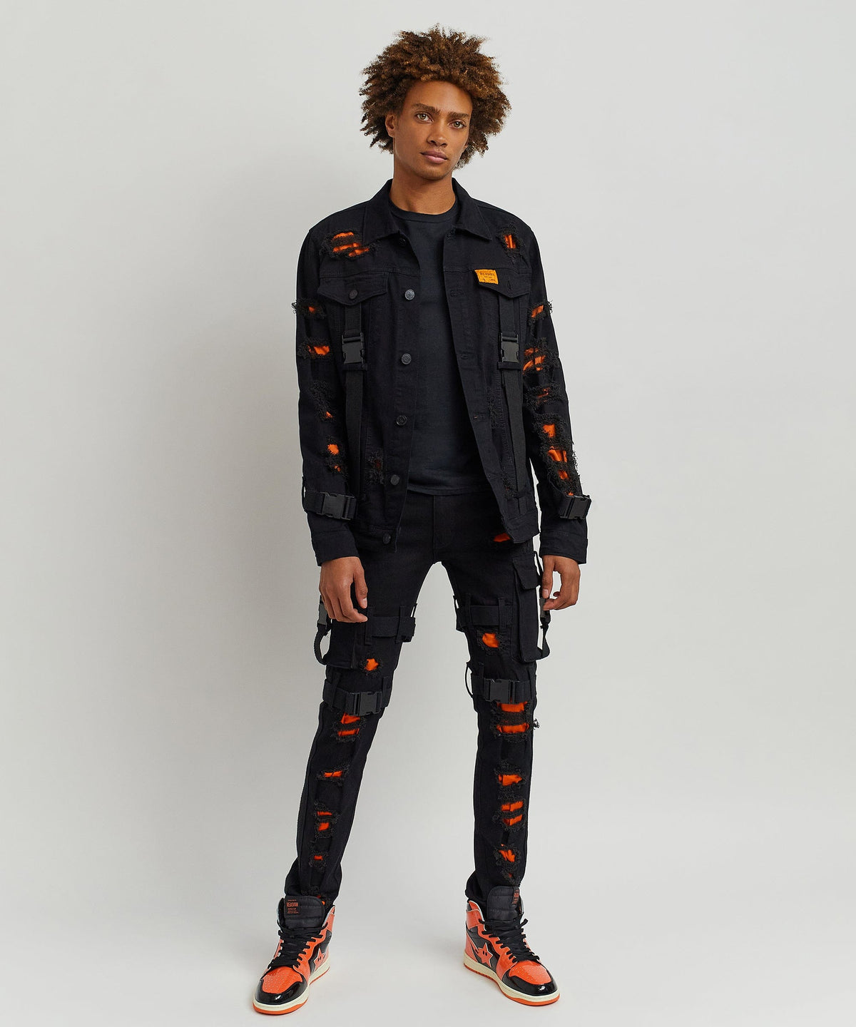 Strapped Denim Jacket | Reason Clothing Premium