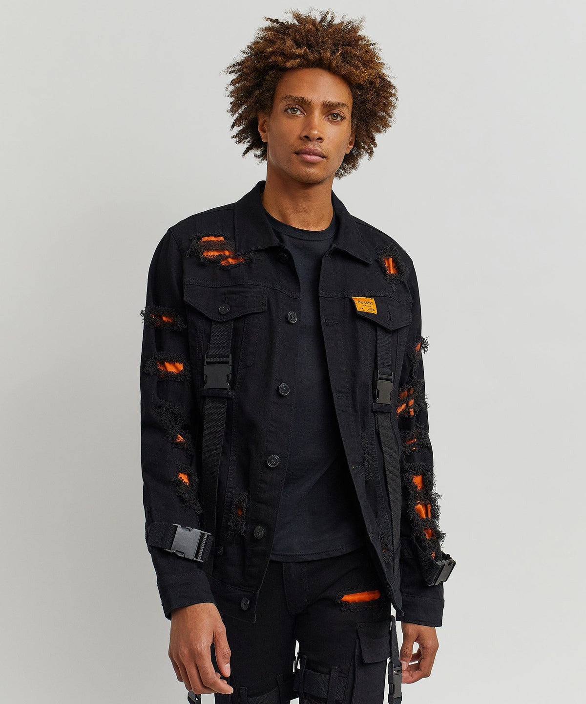 Strapped Denim Jacket | Reason Clothing Premium