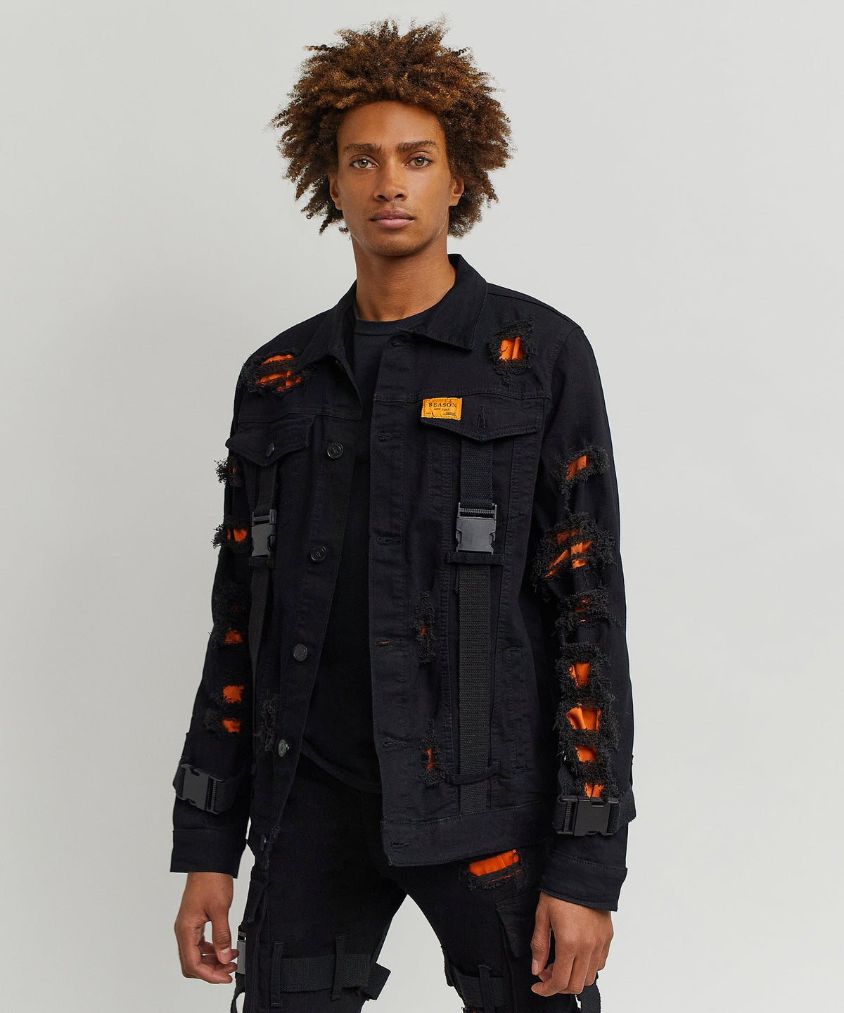 Strapped Denim Jacket | Reason Clothing Premium