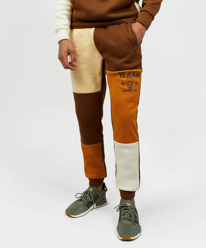 Drip Color Block Logo Fleece Jogger | Reason Clothing Special Offer