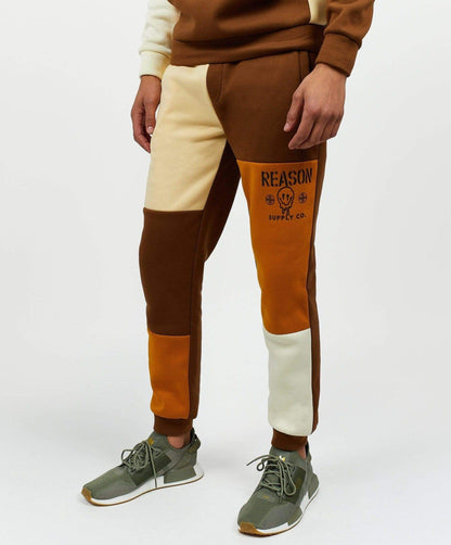 Drip Color Block Logo Fleece Jogger | Reason Clothing Special Offer